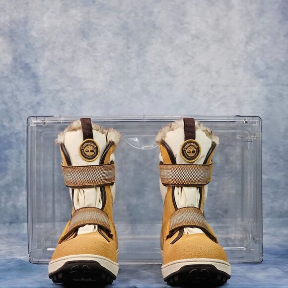 Timberland Women's Snow Boots Tan Size 5.5 - Picture 3 of 7